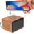Wood Bluetooth Speaker with Wireless Charging Pad