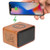 Wood Bluetooth Speaker with Wireless Charging Pad