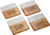 Marble and Bamboo Coaster Set