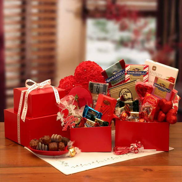 Ghirardelli Treats Chocolate Tower| Valentine's Day Gift Tower