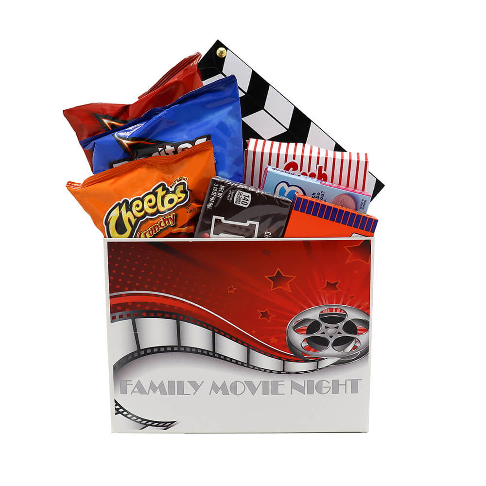 Movie Night, Family Snack Gift Box, Graduation Gift Box, Popcorn