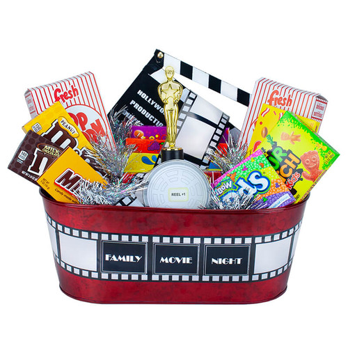 Family Movie Night Gift Basket