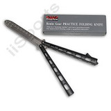 Ronin Gear #220 Practice Balisong Butterfly Knife Black