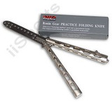 Ronin Gear #220 Practice Balisong Butterfly Knife Silver