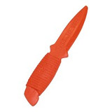 USA Safety Orange Rubber 8in Dagger Knife