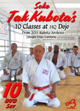 Soke Tak Kubota's Dojo Classes ( Box Set - 10 DVDs )