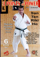 3 POINTS of POWER - 2017 Karate Seminar - by Malcolm Dorfman Sensei - ( Box Set - 6 DVDs )