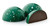 Holiday Gourmet Chocolate Bonbons - Winter Mint - Mint infused dark and milk chocolate ganache ﬁnished with Creme de Menthe, encased in a dark chocolate shell.