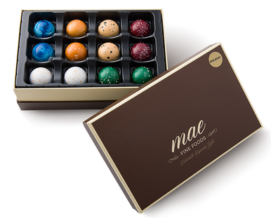24 Holiday Gourmet Chocolate Bonbons | Give a gift of chocolate