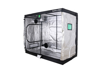 BudBox Grow Tents have been, and remain, the most trusted name in the indoor grow tent market since its inception 15 years ago! They’ve been in the industry for over 15 years for a reason! BudBox continues to manufacture and supply high quality, tried, tested & trusted grow tents to both the professional & hobbyist grower.
As concept developers, Bud Box Grow Tents has continued to upgrade, improve and re-style Bud Box Grow Tents in line with the feedback they have received from customers and in line with their philosophy to constantly strive for perfection. The Bud Box Pro Grow Tents range combines and amalgamates all the very best ideas, concepts & raw materials into one fantastic, strong, light proof growing environment.

Maintaining a proper growing environment is crucial for a successful, high-yielding grow. Indoor growing tents provide a convenient way to isolate your growing area so you can maintain proper temperature, humidity, light and odor containment while keeping out dust and insects. BudBox grow tents are the newest, highest-quality, sturdiest tents we've used- and over many years of indoor growing, we've tried them all! Featuring the first white interior we have seen, easy assembly, easy access, sturdy frames to hold lights, filters and fans, the BudBox tents are the best way to create a self-contained environment for your indoor garden and maximize yields. A gorilla could hang from these grow tents!

Mylar- Strongest tent available
- Strong, black powder-coated frames 25mm tempered rolled steel
- All metal push & click corner connectors
- Quick lock, push & click pole assembly
- Oversized vents
- Green viewing window
- Inspection doors – (from XL up)
- Ground level irrigation ports – (from XL up)
- Strong door clips & branded, high quality zips
