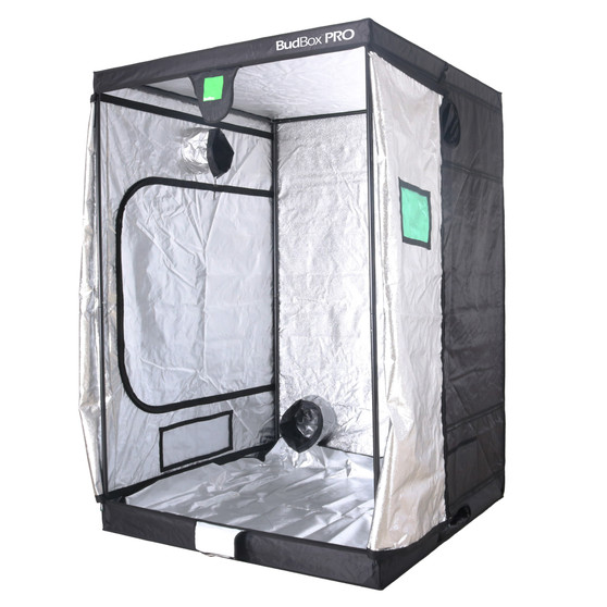 BUDBOX PRO GT-2  SILVER - 6'x7'x8' is the perfect tent for a  indoor grow room. It has a 16mm strong steel frame and a silver interior. The BudBox Pro Grow Tent comes with roof support bars and straps. The whole BudBox Pro Grow Tent range is now equipped with steel, push & click fit connectors, which, in addition to the thicker tempered steel poles, provide greater load bearing strength for all your filters, fans and lighting requirements. BudBox is still the ONLY grow tent that takes the time and care to powder coat our poles and connectors, delivering the best possible anti-corrosion protection and a very clean and reflective look. Our philosophy at BudBox is and will remain the cornerstone of our success and is not open to negotiation or compromise, WE USE THE BEST THERE IS ! All the component parts used in the construction of BudBox Grow Tents are sourced, tried & tested and are guaranteed safe for plants and people to use.

Maintaining a proper growing environment is crucial for a successful, high-yielding grow. Indoor growing tents provide a convenient way to isolate your growing area so you can maintain proper temperature, humidity, light and odor containment while keeping out dust and insects. BudBox grow tents are the newest, highest-quality, sturdiest tents we've used- and over many years of indoor growing, we've tried them all! Featuring the first white interior we have seen, easy assembly, easy access, sturdy frames to hold lights, filters and fans, the BudBox tents are the best way to create a self-contained environment for your indoor garden and maximize yields. A gorilla could hang from these grow tents!


FEATURES
- Strongest tent available
- Award winning grow tents
- Strong, black powder-coated frames 25mm tempered rolled steel
- All metal push & click corner connectors
- Large access doors / Inspection windows
- Military grade zippers
- Green viewing window
- Double stitched seams
- Uplift irrigation bar
- Double cuff vents
- 20% oversized vents
- Screamed passive vents
- Water proof drip tray
- Roof hanging bars
- Silicon pads for roof bars
- Clips to hold main door open
- Hanging straps provides
- Canvas completely unzips
- Huge range of sizes
- Inspection doors – (from XL up)
- Ground level irrigation ports – (from XL up)
