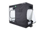 BudBox 4x8 grow tents have been, and remain, the most trusted name in the indoor grow tent market since its inception 15 years ago! They’ve been in the industry for over 15 years for a reason! BudBox continues to manufacture and supply high quality, tried, tested & trusted grow tents to both the professional & hobbyist grower.
As concept developers, Bud Box Grow Tents has continued to upgrade, improve and re-style Bud Box Grow Tents in line with the feedback they have received from customers and in line with their philosophy to constantly strive for perfection. The Bud Box Pro Grow Tents range combines and amalgamates all the very best ideas, concepts & raw materials into one fantastic, strong, light proof growing environment.
Maintaining a proper growing environment is crucial for a successful, high-yielding grow. Indoor growing tents provide a convenient way to isolate your growing area so you can maintain proper temperature, humidity, light and odor containment while keeping out dust and insects. BudBox grow tents are the newest, highest-quality, sturdiest tents we've used- and over many years of indoor growing, we've tried them all! Featuring the first white interior we have seen, easy assembly, easy access, sturdy frames to hold lights, filters and fans, the BudBox tents are the best way to create a self-contained environment for your indoor garden and maximize yields. A gorilla could hang from these grow tents!


Pro White material offers class leading PAR results
- ALL sizes available in either Pro White or Silver
- Strong, black powder-coated frames in 16mm & 25mm tempered rolled steel
- All metal push & click corner connectors
- Quick lock, push & click pole assembly
- Oversized vents
- Green viewing window
- Inspection doors – (from XL up)
- Ground level irrigation ports – (from XL up)
- Strong door clips & branded, high quality zips
