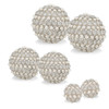 Facetas Perla 5" Gold Cristal & Pearl Spheres - Set of 2