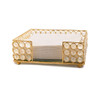 Servilleta Gold Cristal Table Napkin Holder