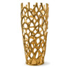 Rama Twigs Barrel Large Table Vase - Gold