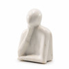 Pensadoro White Marble Thinker