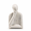 Pensadoro White Marble Thinker
