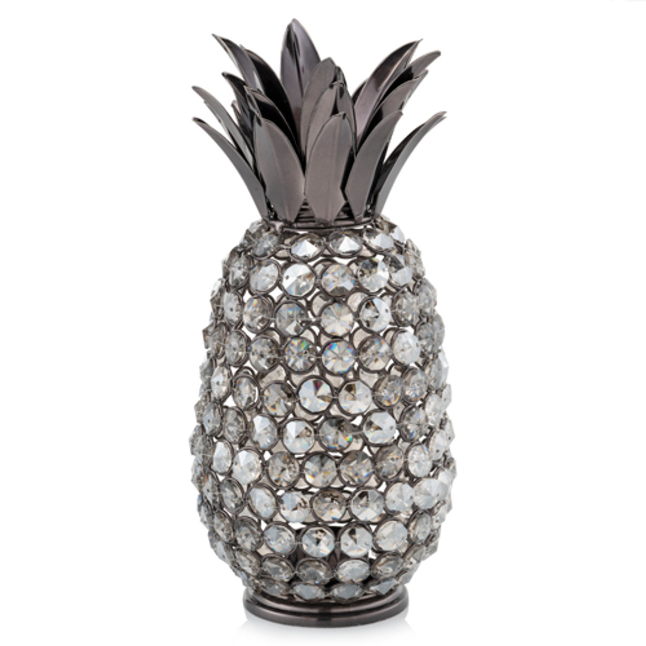 Pina Oja Cristal Black Nickel Pineapple