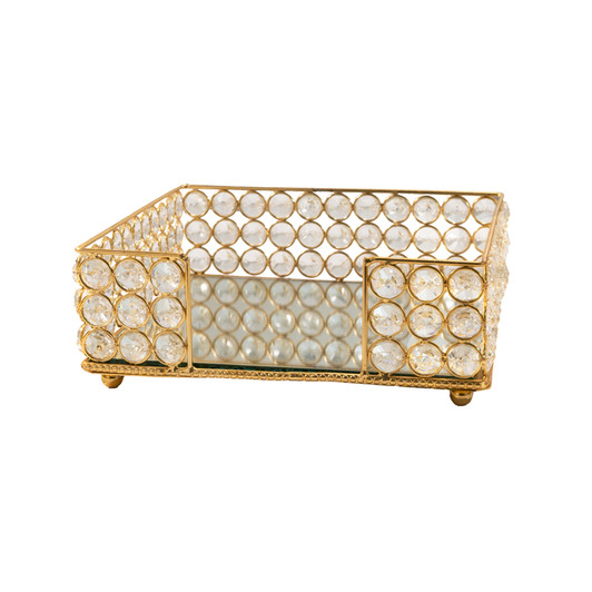 Servilleta Gold Cristal Table Napkin Holder