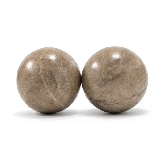 Copy of Bola Marmol 4" Beige Marble Sphere - Set of 2