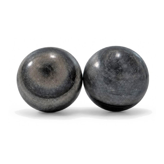 Bola Marmol 4" Storm Marble Sphere - Set of 2