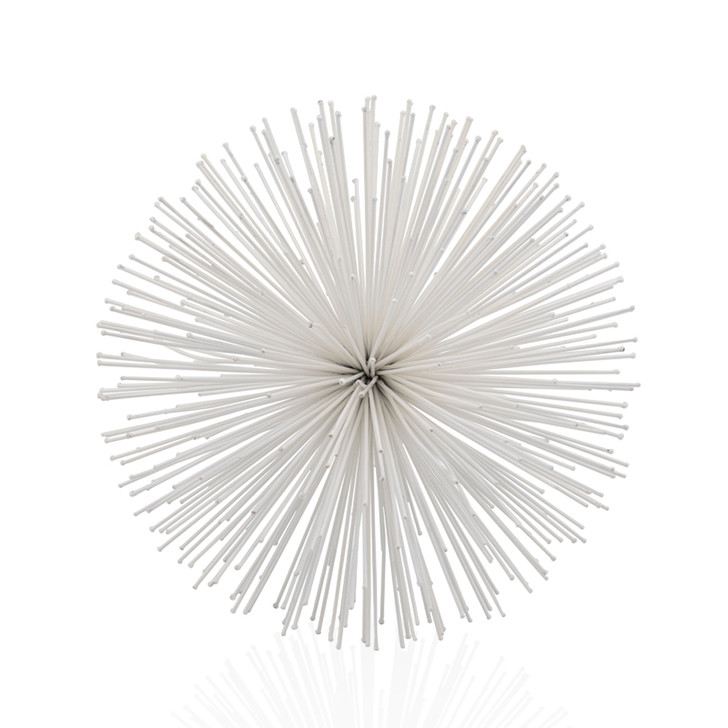 Erizo Spiked Large White Sphere