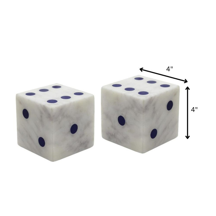 Dados Marmol Deco Marble Dice - Set of 2