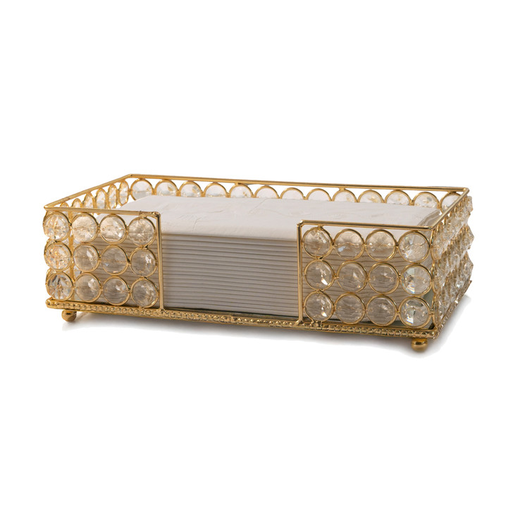 Servilleta Gold Cristal Table Napkin Holder