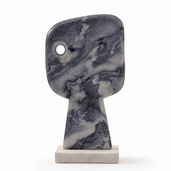 Espiando Abstract Peeping Marble Sculpture