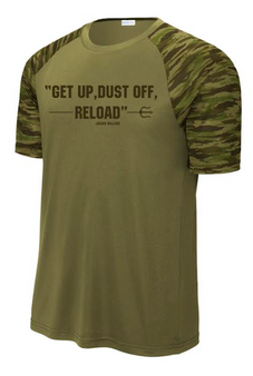 STEP UP YOUR GAME in this moisture-wicking tee that delivers UV protection and features our unique drift camo print and bold colorblocking.
• 3.8-ounce, 100% polyester
• UPF rating of 30
• Tear-away removable label
• Raglan sleeves