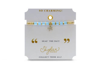STRETCH BRACELETS IN THE “SO CHARMING” COLLECTION ARE MADE FROM PREMIUM QUALITY, JAPANESE GLASS MIYUKI® TILA BEADS. THE BRACELETS ARE METICULOUSLY ASSEMBLED WITH A MORSE CODE PATTERN, INSPIRATIONAL MESSAGING & STYLISH PACKAGING.
THESE BRACELETS ARE MEANT TO EMPOWER THE FEMALE SOUL!