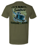 This Muster we are very honored to have been visited by over 100 Seawolves,
also known as Helicopter Attack Squadron (HA(L)-3. They provided close air
support for SEALs, river patrol boats, Army Troops, and South Vietnamese
forces and logged over 120,000 combat missions. We have designed a shirt to
keep them in our grateful thoughts. We hope you will also wear it with pride.