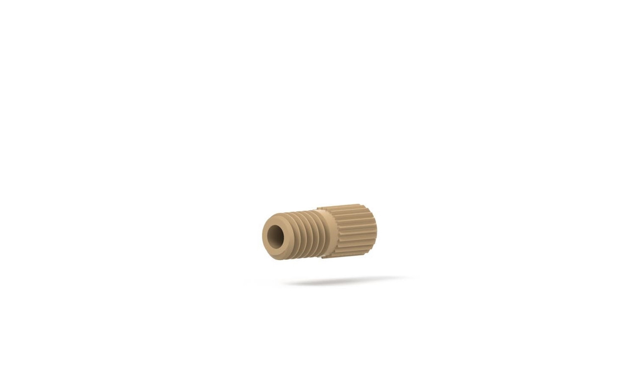M-660 - Super Flangeless Nut PEEK Natural 6-32 - Chrom Tech, Inc.