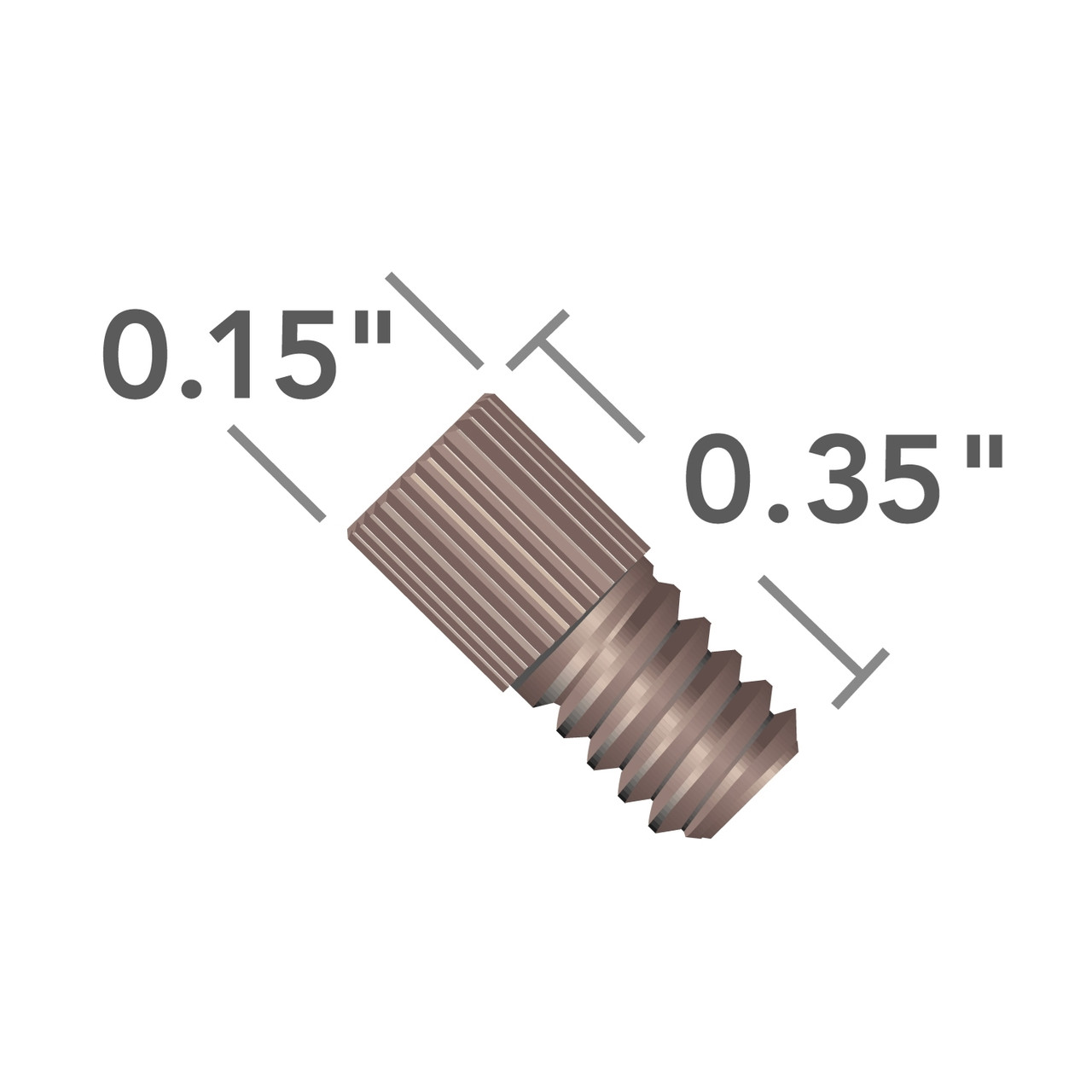 M-660 - Super Flangeless Nut PEEK Natural 6-32 - Chrom Tech, Inc.
