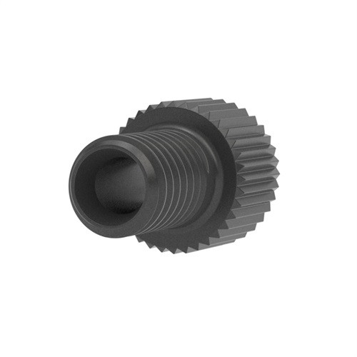 P-347X - Flangeless Male Nut 1/8in PEEK Black S -10PK - Chrom Tech