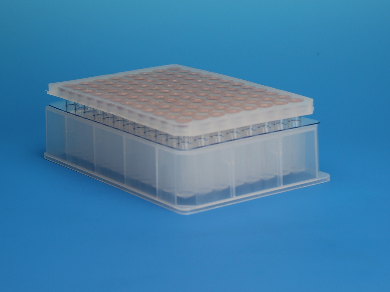 96-Well Plate w/ 350µL Glass Inserts & PTFE Flange | Chrom Tech