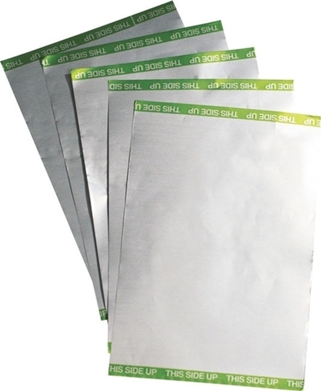 229574 - 125x78mm sheets thick aluminum foil, 100pk