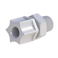 AC-115V - 3/8" OD tubing x 1/4" NPT, PP, 5/pk AC-115V - 3/8" OD tubing x 1/4" NPT, PP, 5/pk