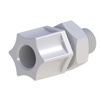 AC-116V - TUBING CONNECTION, 1/2" OD x 1/4" NPT,PP,5/pk AC-116V - TUBING CONNECTION, 1/2" OD x 1/4" NPT,PP,5/pk