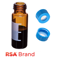 CP-0952GSA-RS - Write on Amber Vial/ScrwCap RSA Sil/PTFE 100