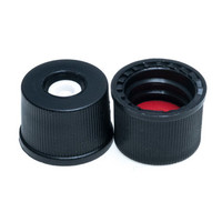 CTC-1272 - Black Top Hat Screw Cap (8-425), PTFE/Sil, 100/pk CTC-1272 - Black Top Hat Screw Cap (8-425), PTFE/Sil, 100/pk