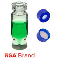 CPD-1870-RS - clear vials,blue snap caps w/slit Sil/PTFE