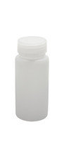 D0433-8 - 250mL Natural Wide Mouth Bottle HDPE 24/pk