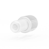 P-220 - Flangeless Male Nut 1/16in Polypropylene Natu P-220 - Flangeless Male Nut 1/16in Polypropylene Natu