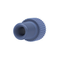 P-335B - Flangeless Male Nut 1/8in PEEK Blue Short P-335B - Flangeless Male Nut 1/8in PEEK Blue Short