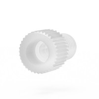 P-318G - Flangeless Male Nut 1/8in Tefzel Green Short P-318G - Flangeless Male Nut 1/8in Tefzel Green Short