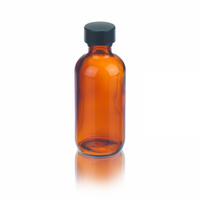 W216849 - 2 OZ BTL, BostonRound, Amber, 24/CS