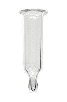 VVI-0250 - 250ul glass tap bott insert,flanged top, 100
