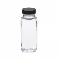 W216887 - 8 OZ BTL, FrenchSquares, Clear, 24/CS