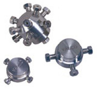 ZX2 - CROSS, 1/8",303 SS, .75mm bore ZX2 - CROSS, 1/8",303 SS, .75mm bore